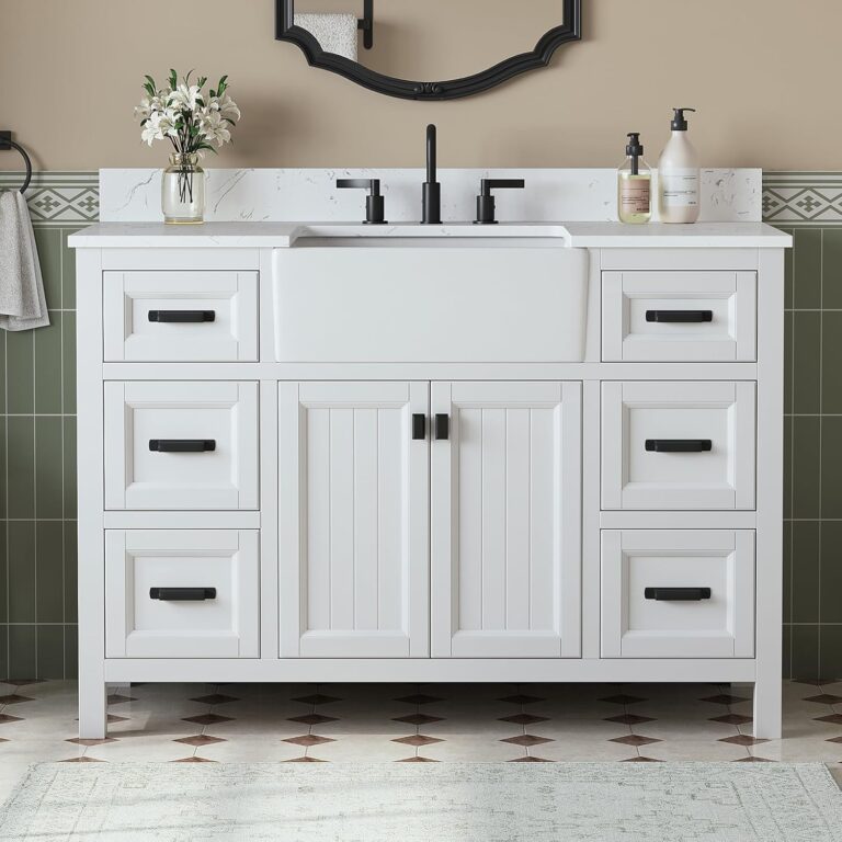 Image 1 of 48 Inch Bathroom Vanity Review