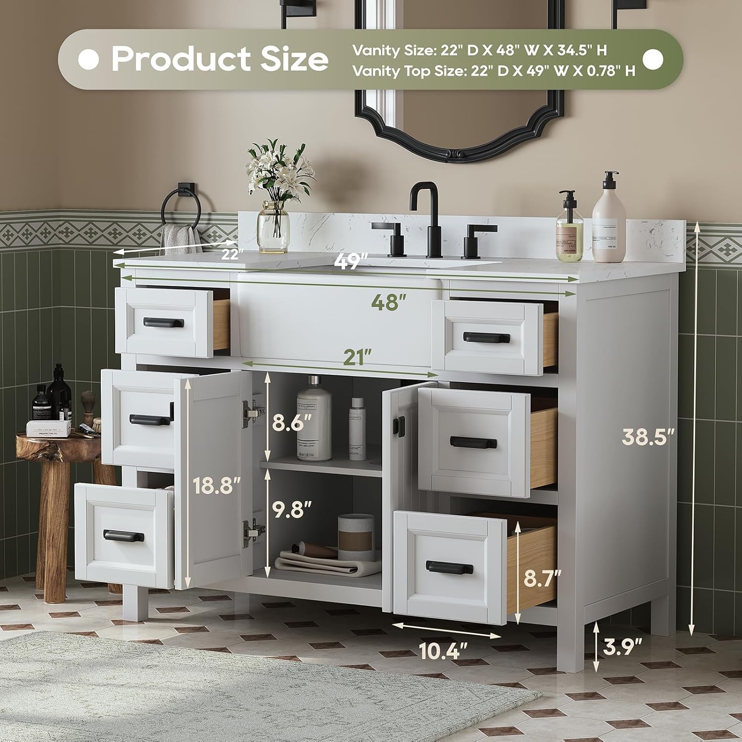 Reviews - 48 Inch Bathroom Vanity Review: Honest Pros & Cons 48 Inch Bathroom Vanity Review package contents