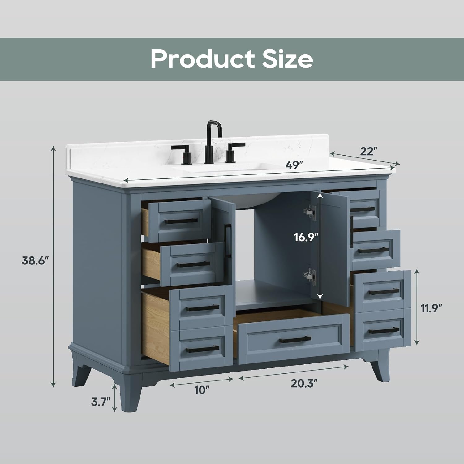 48 inch bathroom vanity review unboxing and complete package contents