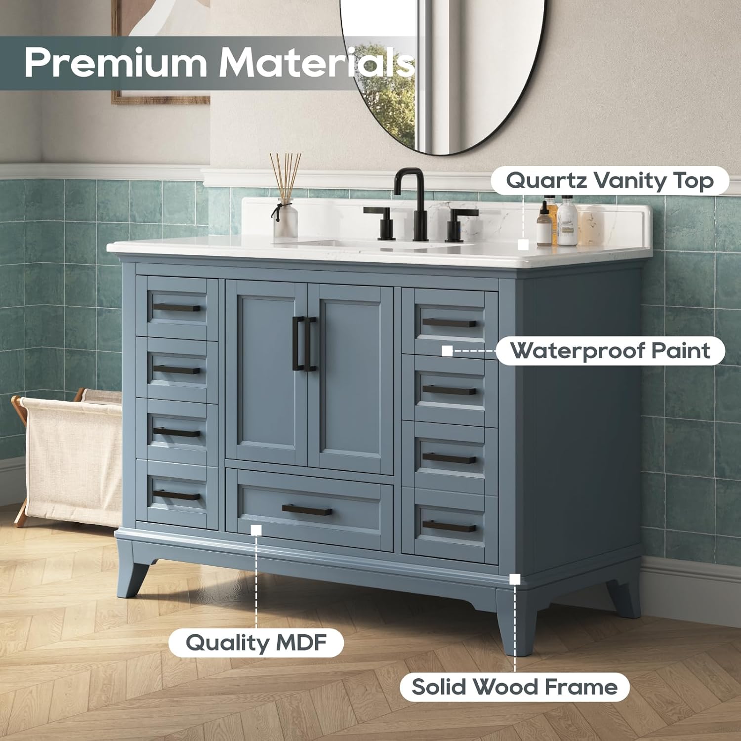 Step-by-step guide for 48 inch bathroom vanity review - complete tutorial
