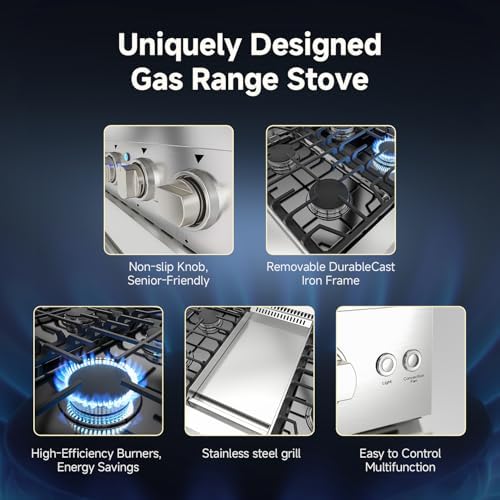 Complete AAOBOSI 48-inch gas range review user guide