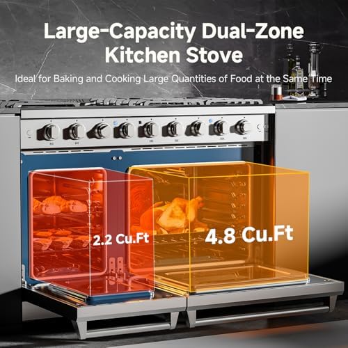 AAOBOSI 48-inch gas range review real-world cooking tests