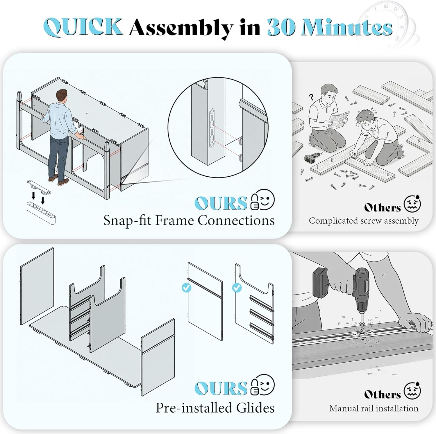 Step-by-step guide for AMERLIFE 60-inch vanity review - complete tutorial