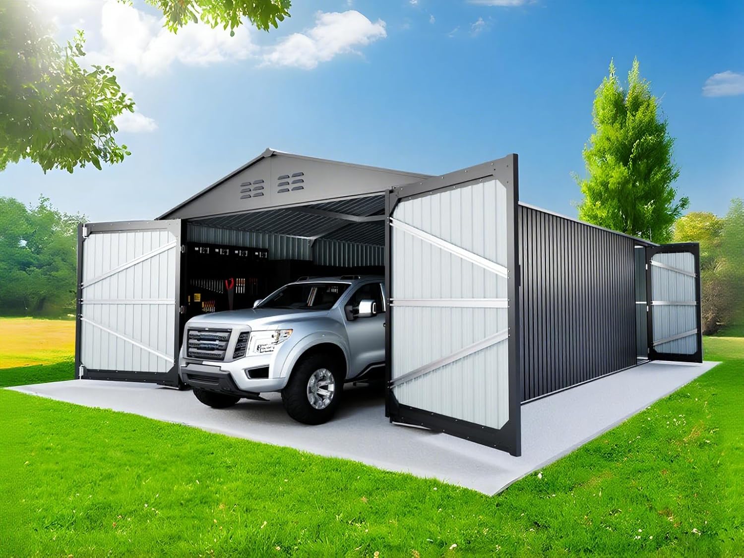 Reviews - ANTSKU 20x10 Metal Shed Review: Our Honest Pros & Cons ANTSKU 20x10 metal shed review - detailed features and technical specifications