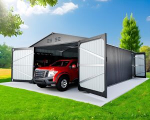 Image 1 of ANTSKU 20x13 ft metal shed review