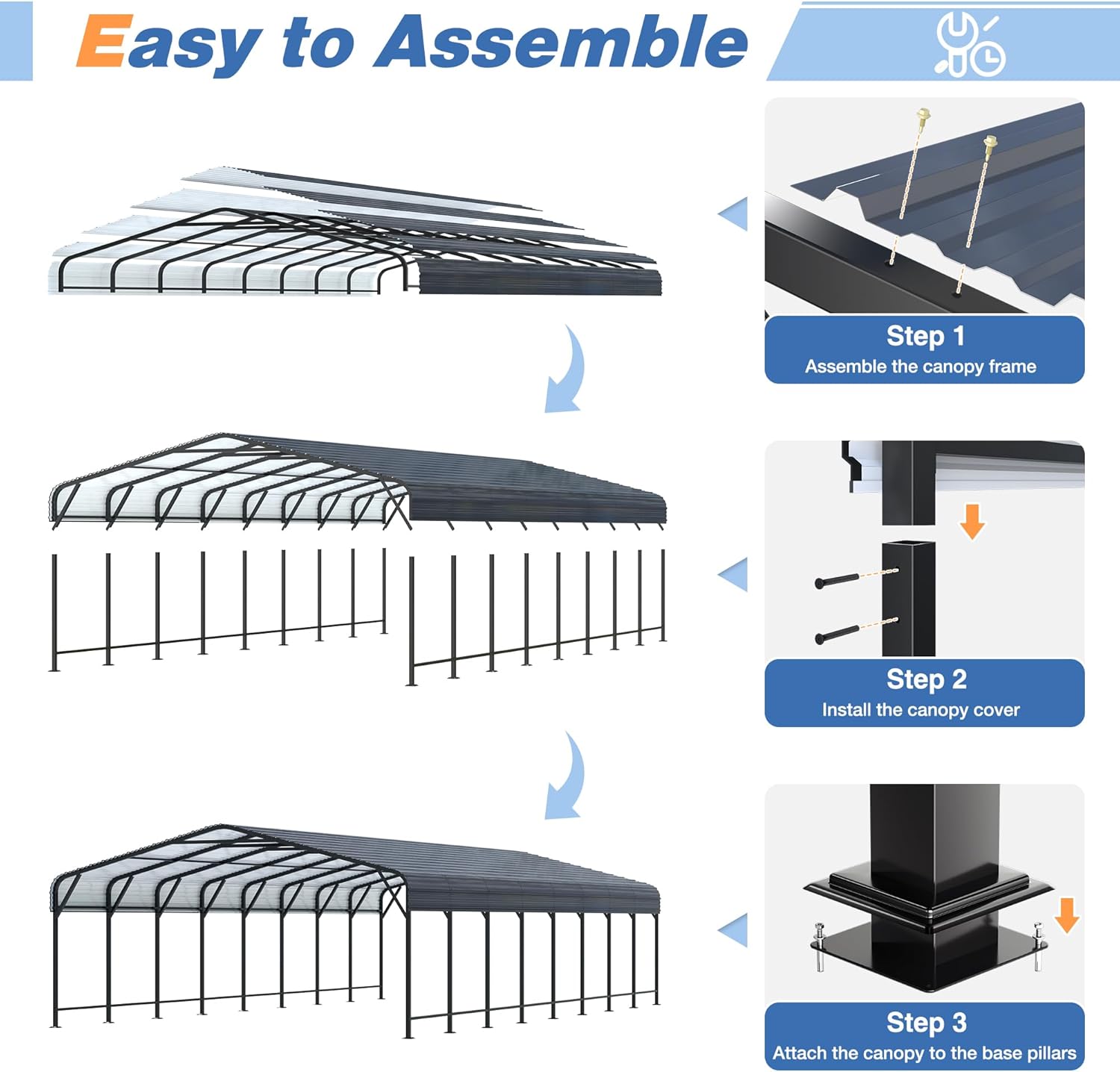 Step-by-step guide for AirWire 20x40 metal carport review - complete tutorial