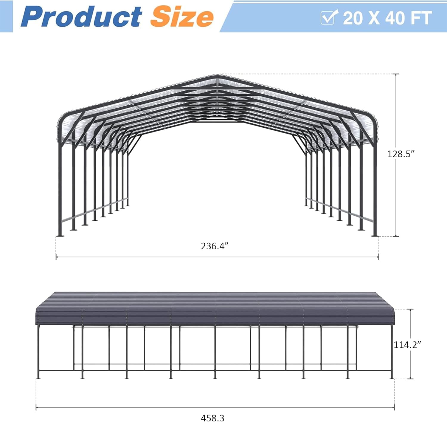 AirWire 20x40 metal carport review performance testing and real-world results