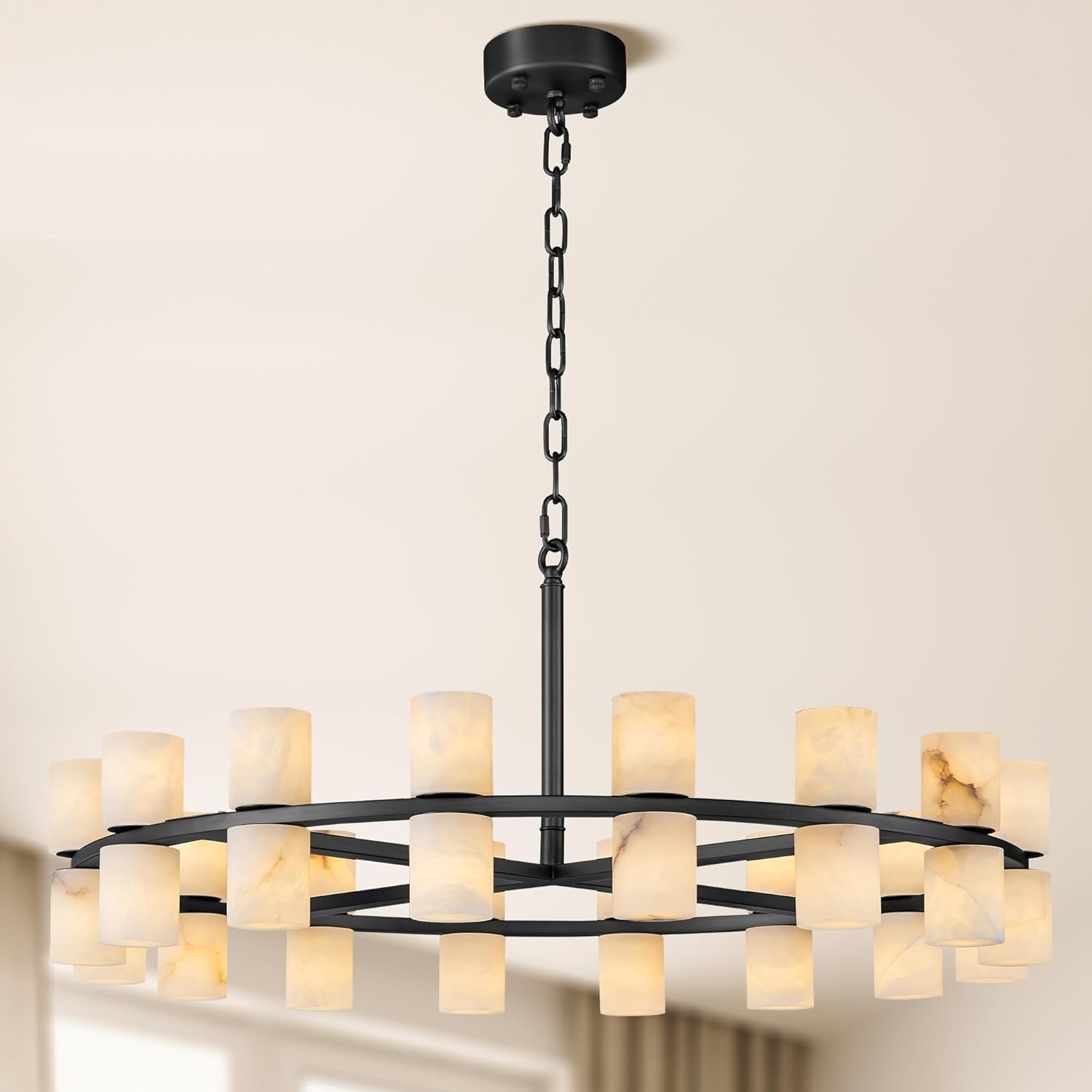 Alabaster Round Chandelier review - detailed features and technical specifications