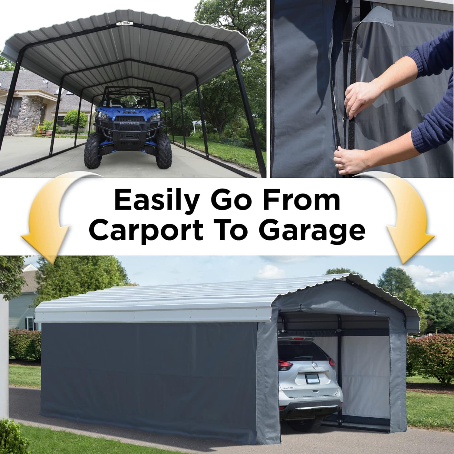 Arrow Sheds Carport review unboxing and complete package contents