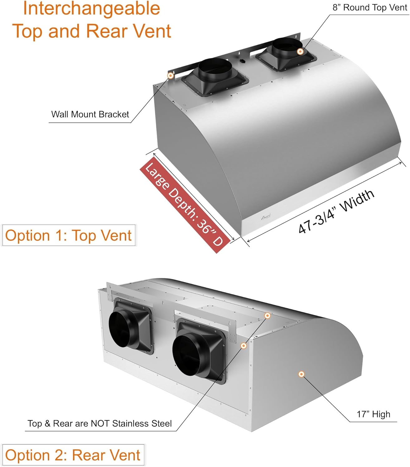 Awoco 48 inch BBQ vent hood review unboxing and complete package contents