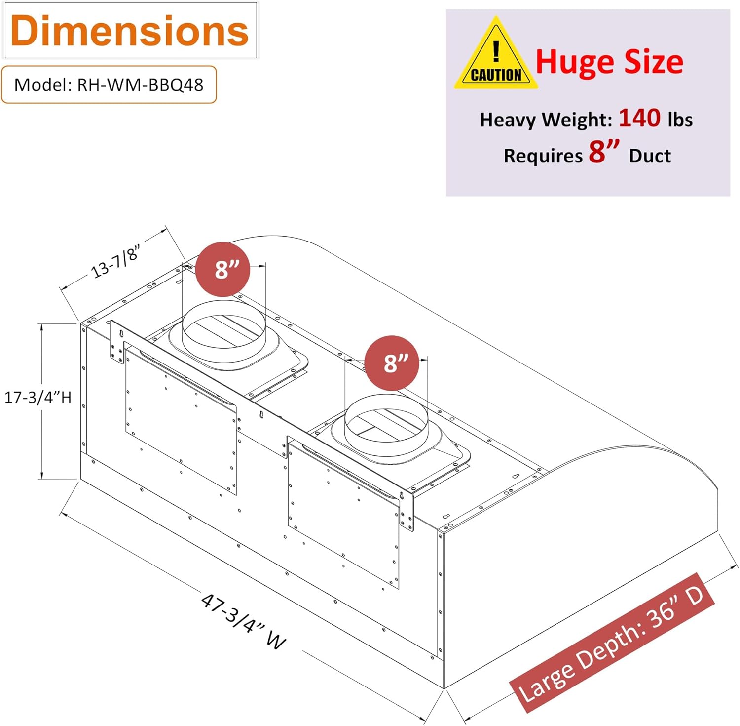 Awoco 48 inch BBQ vent hood review performance testing and real-world results