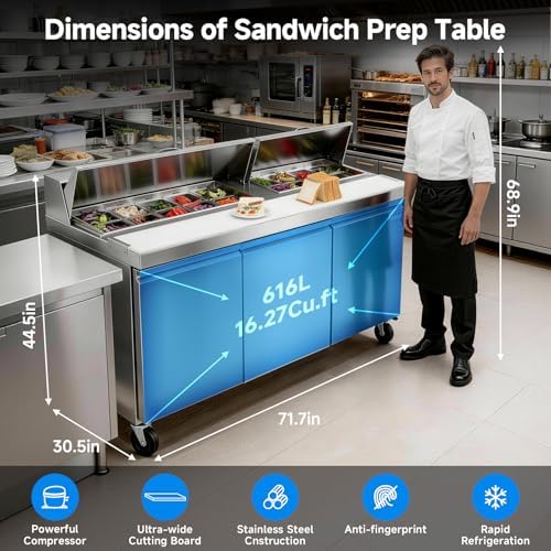 Reviews - BODEGACOOLER Sandwich Prep Table Review: Honest Pros & Cons Tested BODEGACOOLER Sandwich Prep Table review performance testing and real-world results