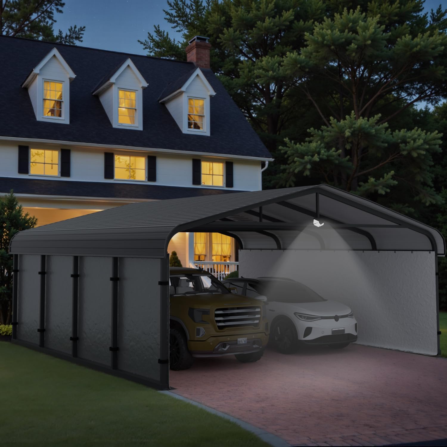 Benass 20x20 carport review unboxing and complete package contents