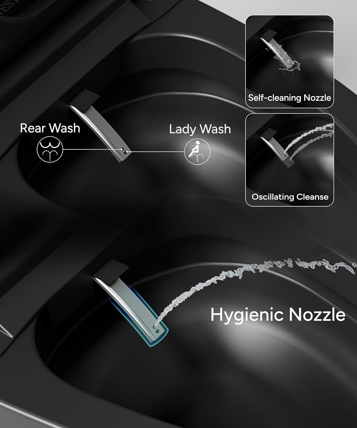 Reviews - CANEST Black Smart Toilet Review: Honest Pros & Cons Tested CANEST Black Smart Toilet review unboxing and complete package contents