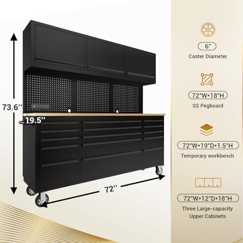 Reviews - CHETTO C 72-inch Tool Chest Honest Review: Pros, Cons & Verdict CHETTO C 72-inch Tool Chest Honest Review unboxing components