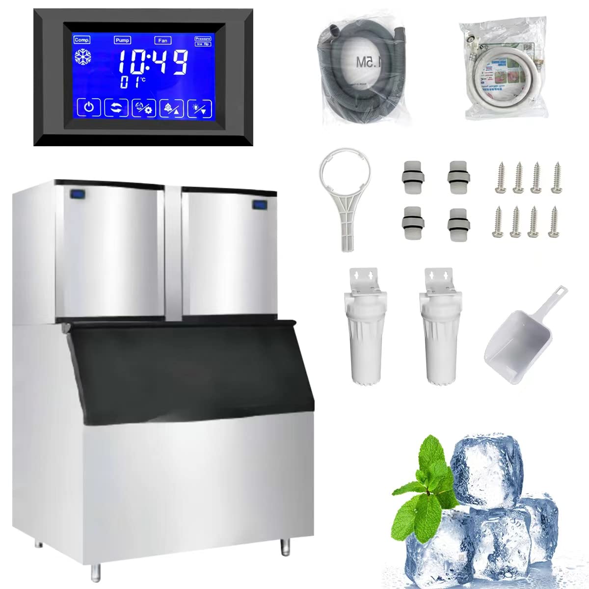 CMICE commercial ice maker review - detailed features and technical specifications