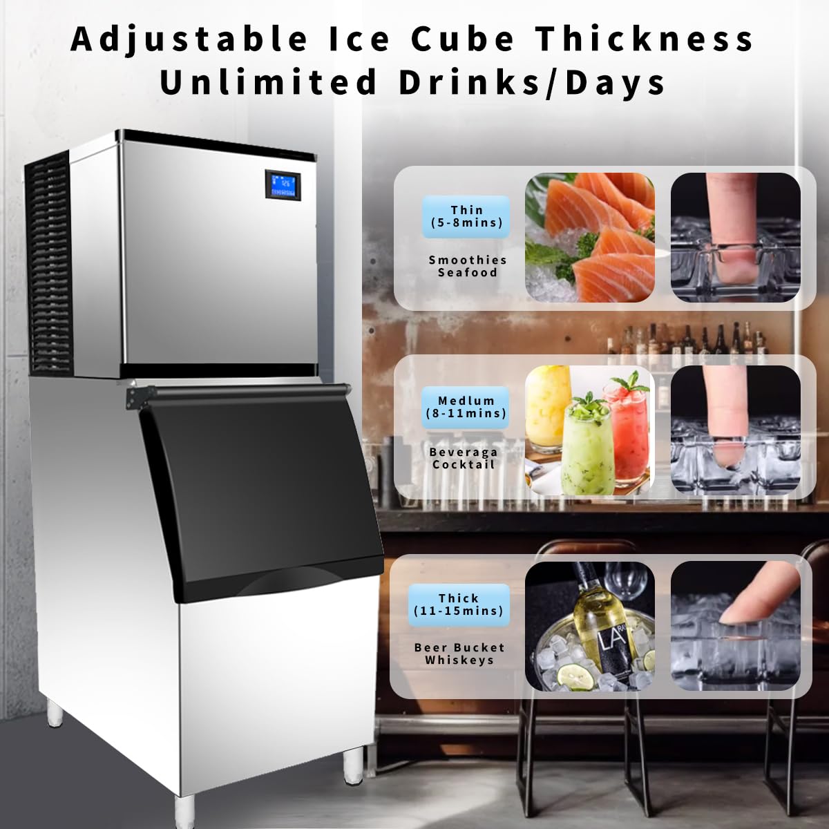 Step-by-step guide for CMICE commercial ice maker review - complete tutorial