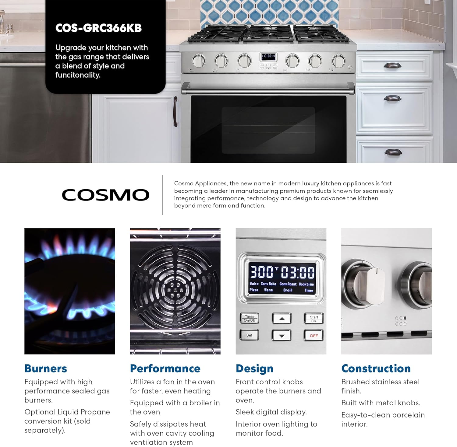 Reviews - Cosmo COS-GRC366KB Gas Range Review: Honest Pros & Cons Step-by-step guide for Cosmo COS-GRC366KB gas range review - complete tutorial