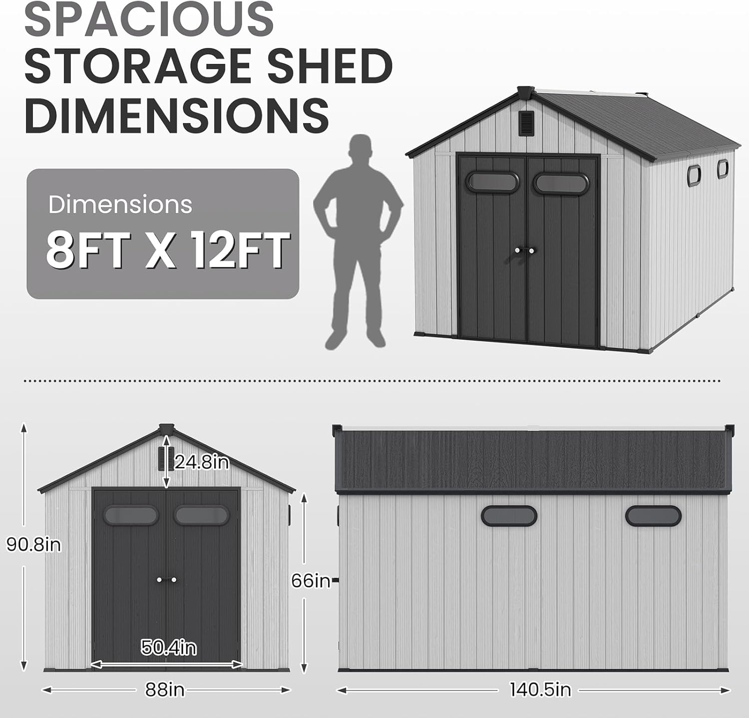 Reviews - Crestlive 8x12 Storage Shed Review: Our Honest Pros & Cons Crestlive 8x12 storage shed review unboxing and complete package contents