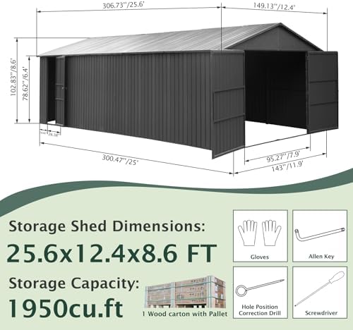 Domi metal shed review unboxing and complete package contents