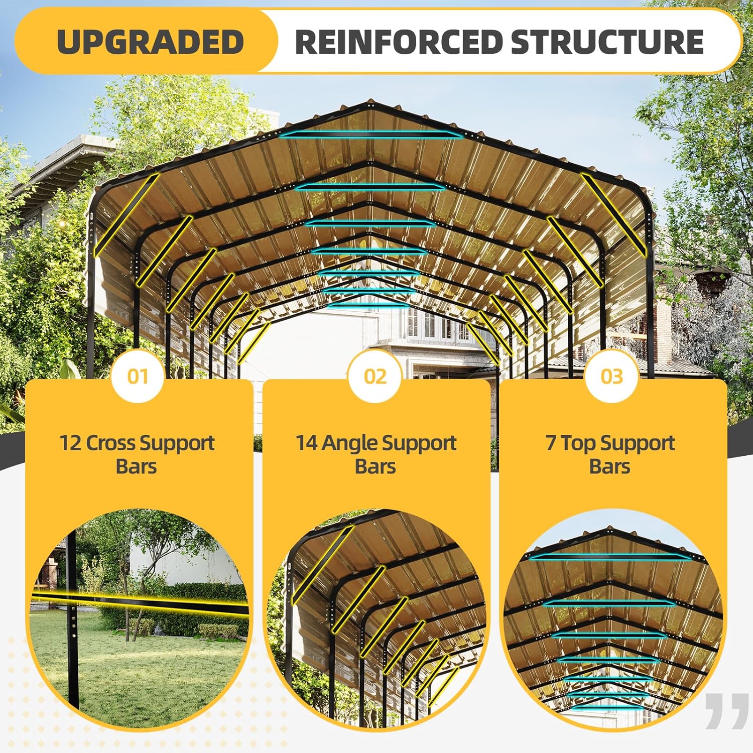 Step-by-step guide for EROMMY 14x30 carport review - complete tutorial