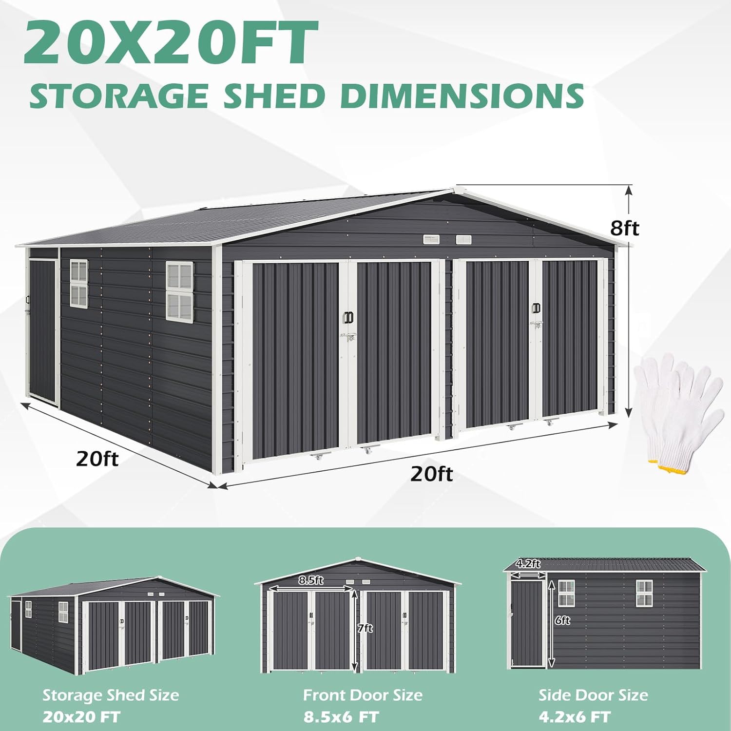 EROMMY 20x20 FT Carport review unboxing and complete package contents