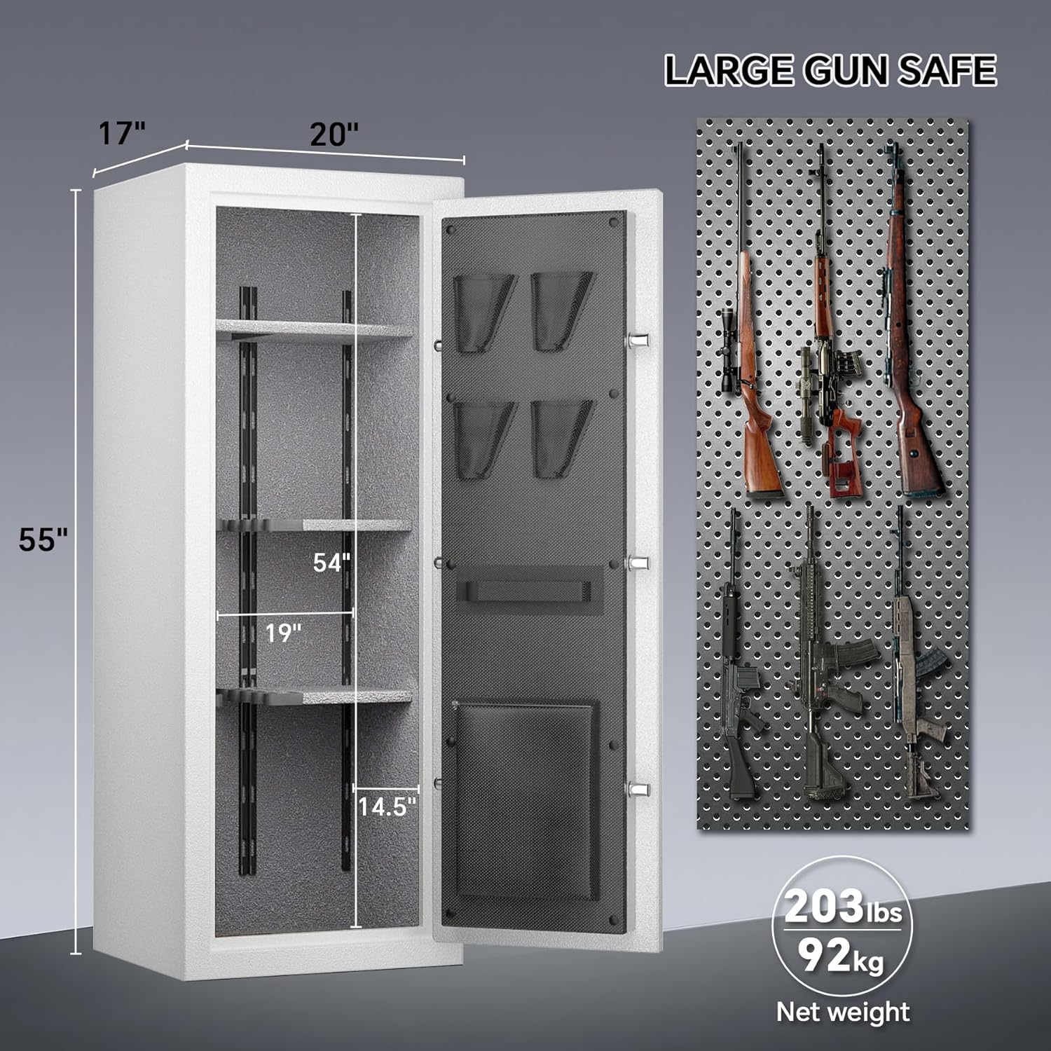 Fireproof Gun Safe Review package contents and accessories