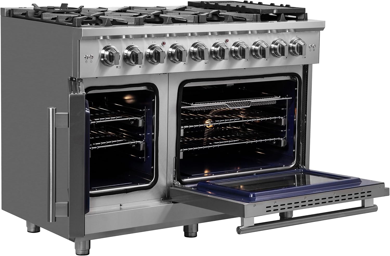 Forno 48-inch French Door Gas Range review unboxing and complete package contents