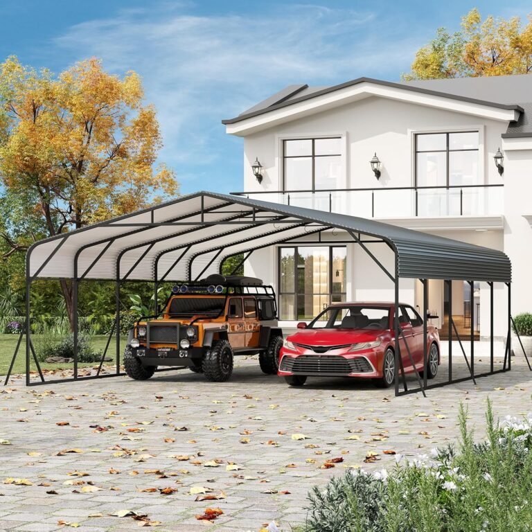 Reviews - GAOMON Metal Carport Review: Honest Pros & Cons Tested Image 1 of GAOMON metal carport review