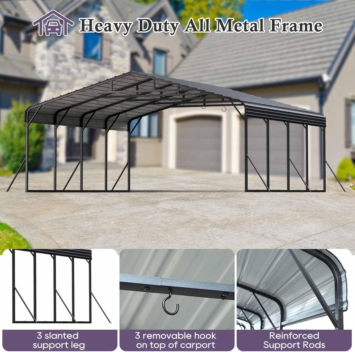 Reviews - GS CHIER 20x20 Carport Review: Our Honest Hands-On Experience GS CHIER 20x20 carport review unboxing and complete package contents