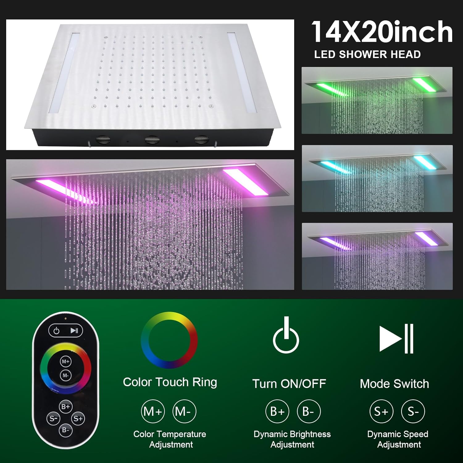 HOMEDEC LED Shower System Review - installation and operation guide