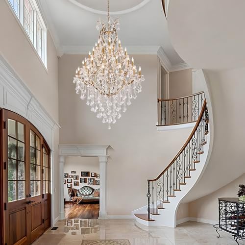 Reviews - HUANXISHA Large Crystal Chandelier Review: Expert Honest Analysis HUANXISHA large crystal chandelier review package contents with crystal prisms and hardware