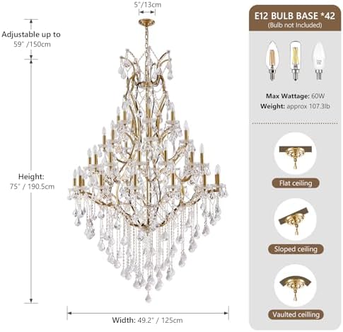Reviews - HUANXISHA Large Crystal Chandelier Review: Expert Honest Analysis Step-by-step HUANXISHA large crystal chandelier review installation tutorial