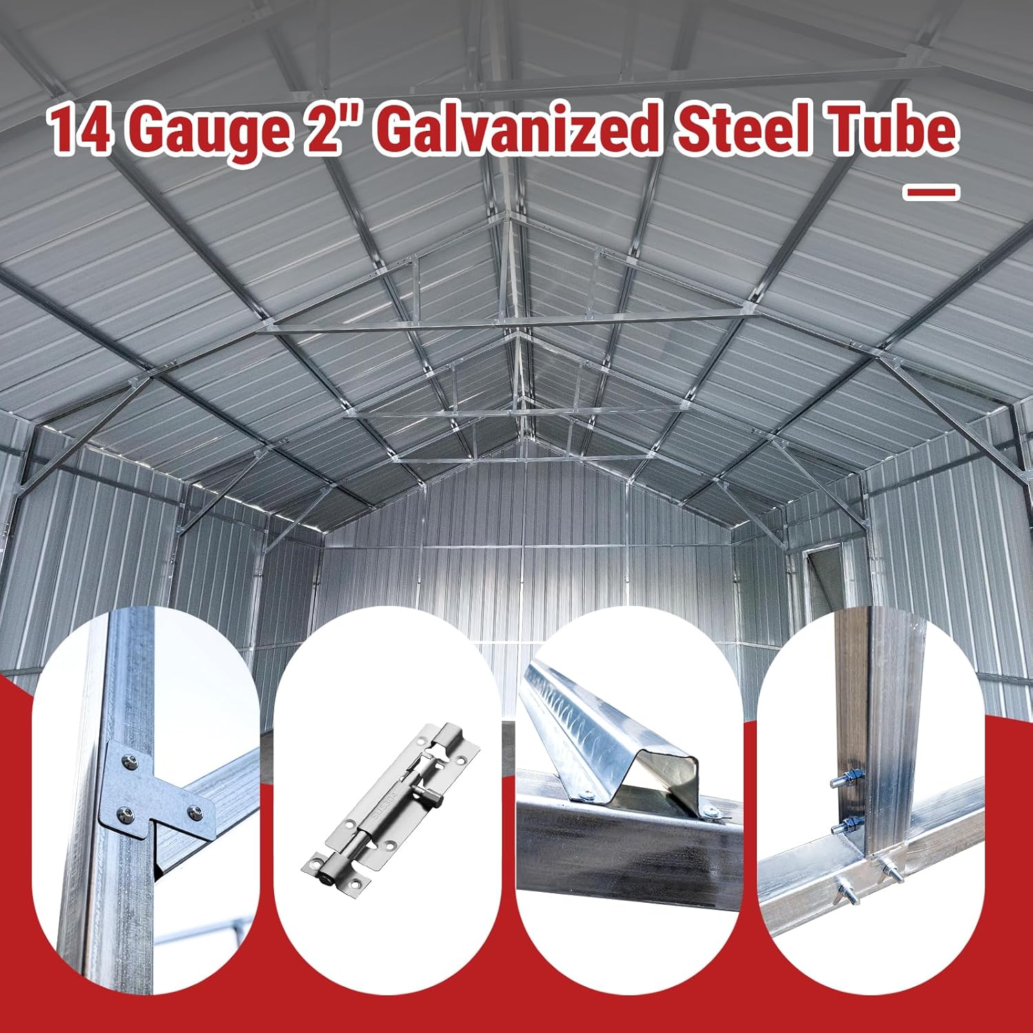 Heavy-Duty Metal Garage Shed Review wind testing demonstration