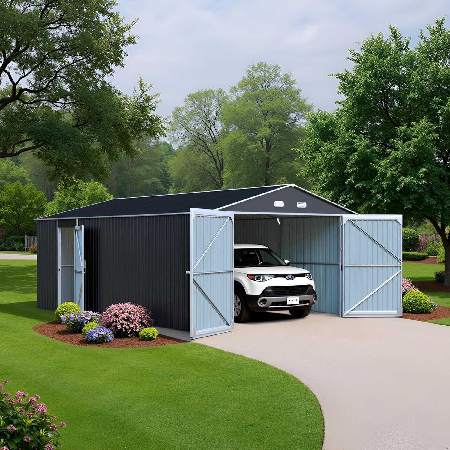 Jaxenor metal garage shed review - detailed features and technical specifications