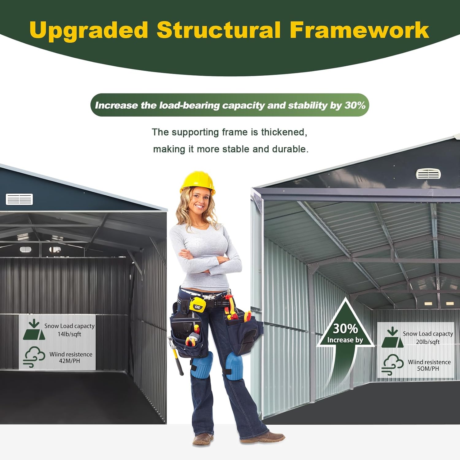 Jaxenor metal garage shed review unboxing and complete package contents