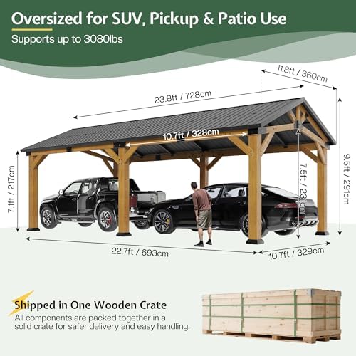 Reviews - Jocisland 12x24 Hardtop Carport Review: Honest Pros & Cons Analysis Jocisland 12x24 hardtop carport review unboxing and complete package contents