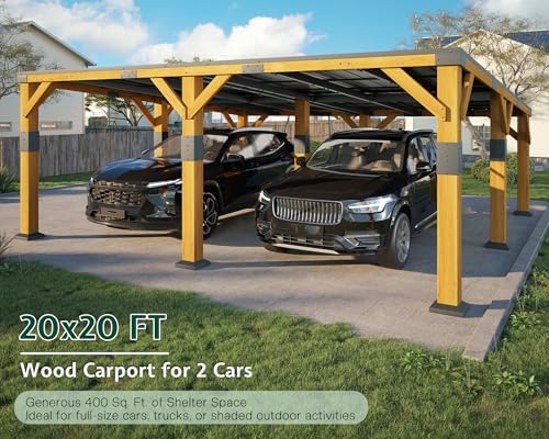 Jocisland Cedar Wood Carport Review installation process and setup tips