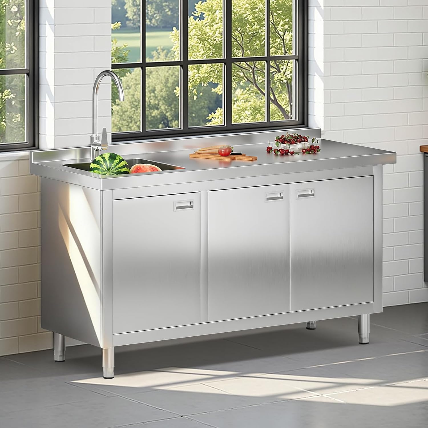 Jocisland utility sink cabinet review unboxing and complete package contents