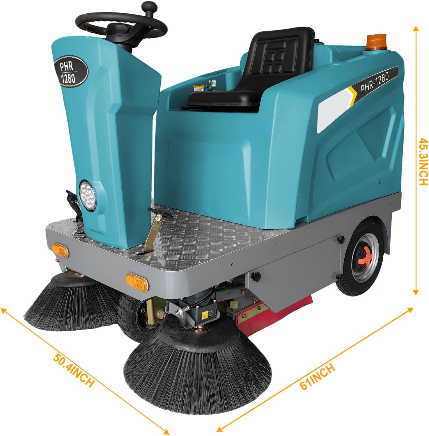 KARHDIR PHRS-1280 ride-on sweeper review unboxing and complete package contents