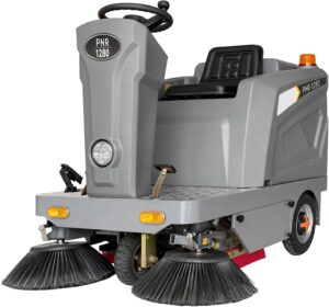 Image 1 of KARHDIR ride-on floor sweeper review