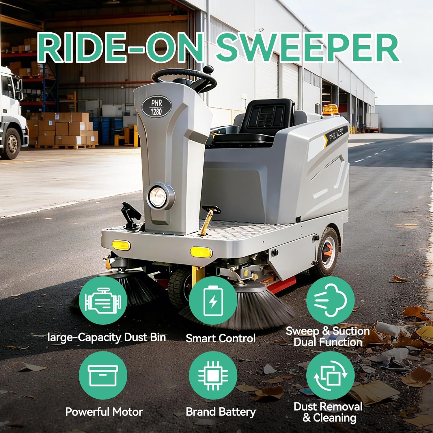 Reviews - KARHDIR Ride-on Floor Sweeper Review: Honest Pros & Cons KARHDIR ride-on floor sweeper review unboxing and complete package contents