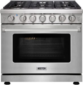 Image 1 of KOSTCH 36 inch gas range review
