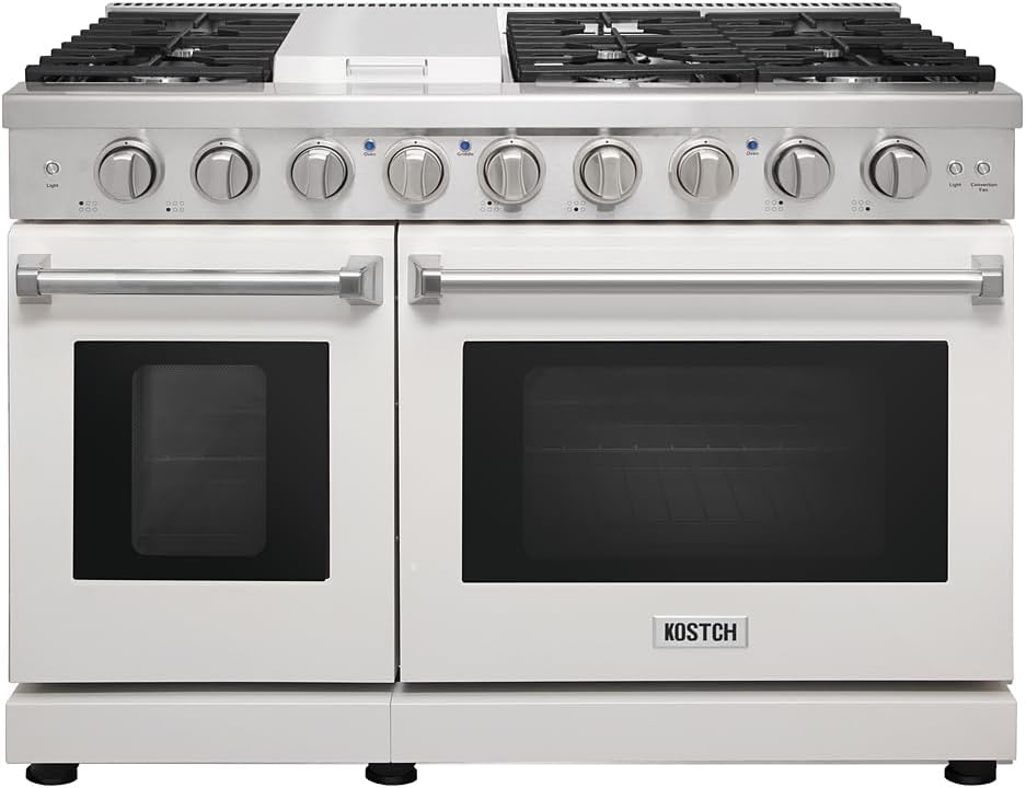 KOSTCH 48-inch gas range review - detailed features and technical specifications