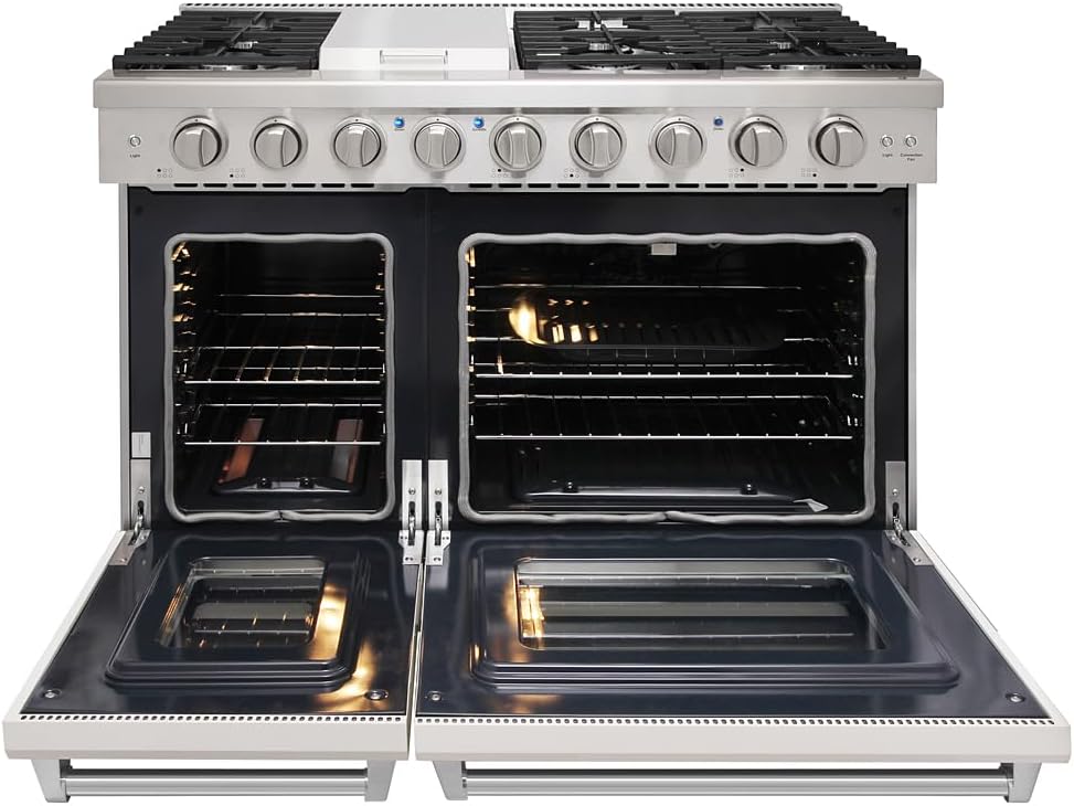 KOSTCH 48-inch gas range review unboxing and complete package contents