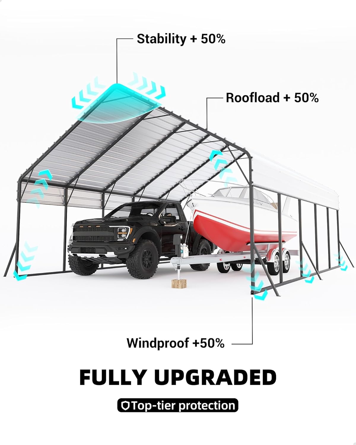 Step-by-step guide for KYBOLT metal carport review - complete tutorial