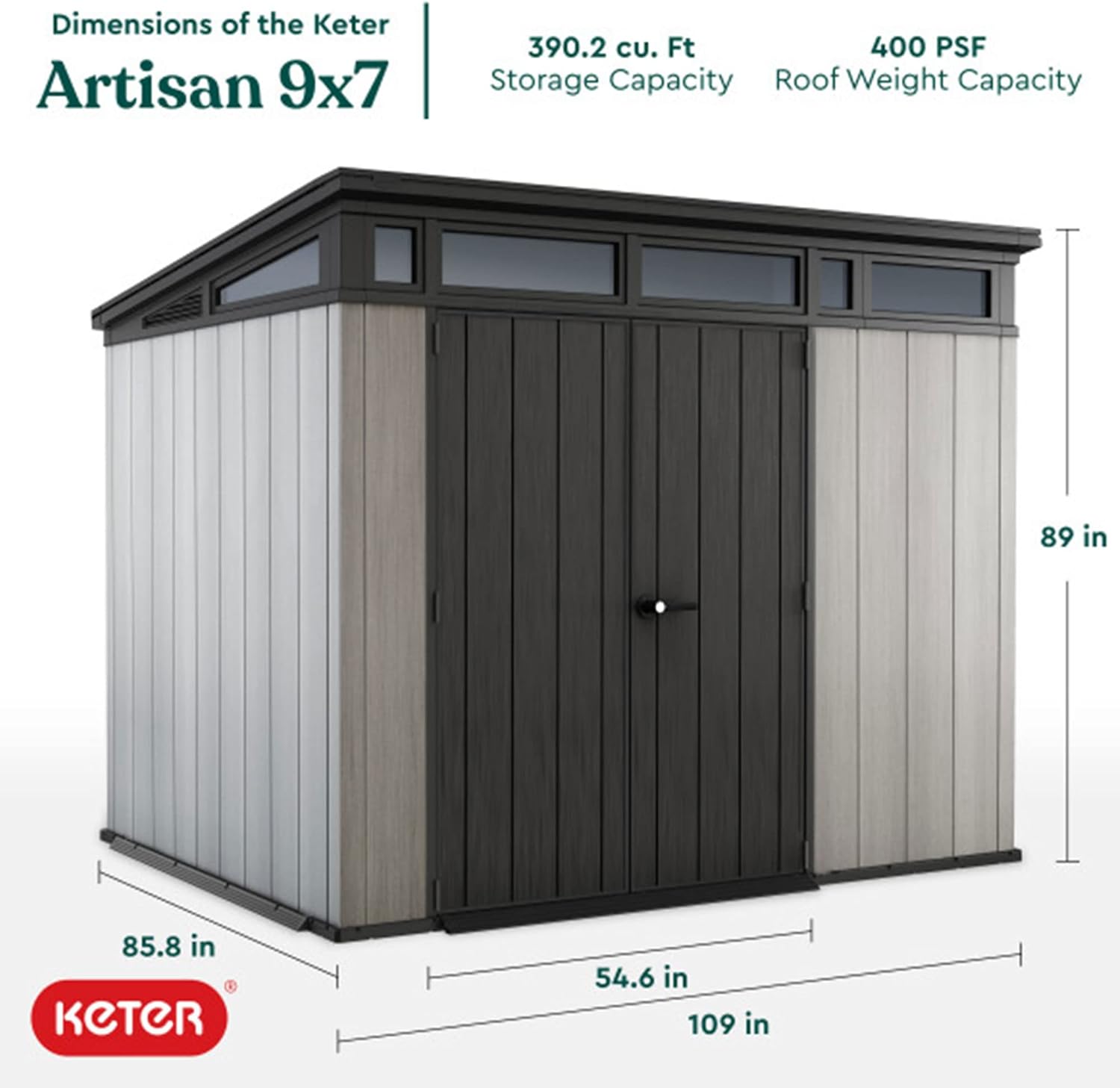 Reviews - Keter Artisan 9x7 Shed Review: Honest Pros & Cons Keter Artisan 9x7 shed review unboxing and complete package contents