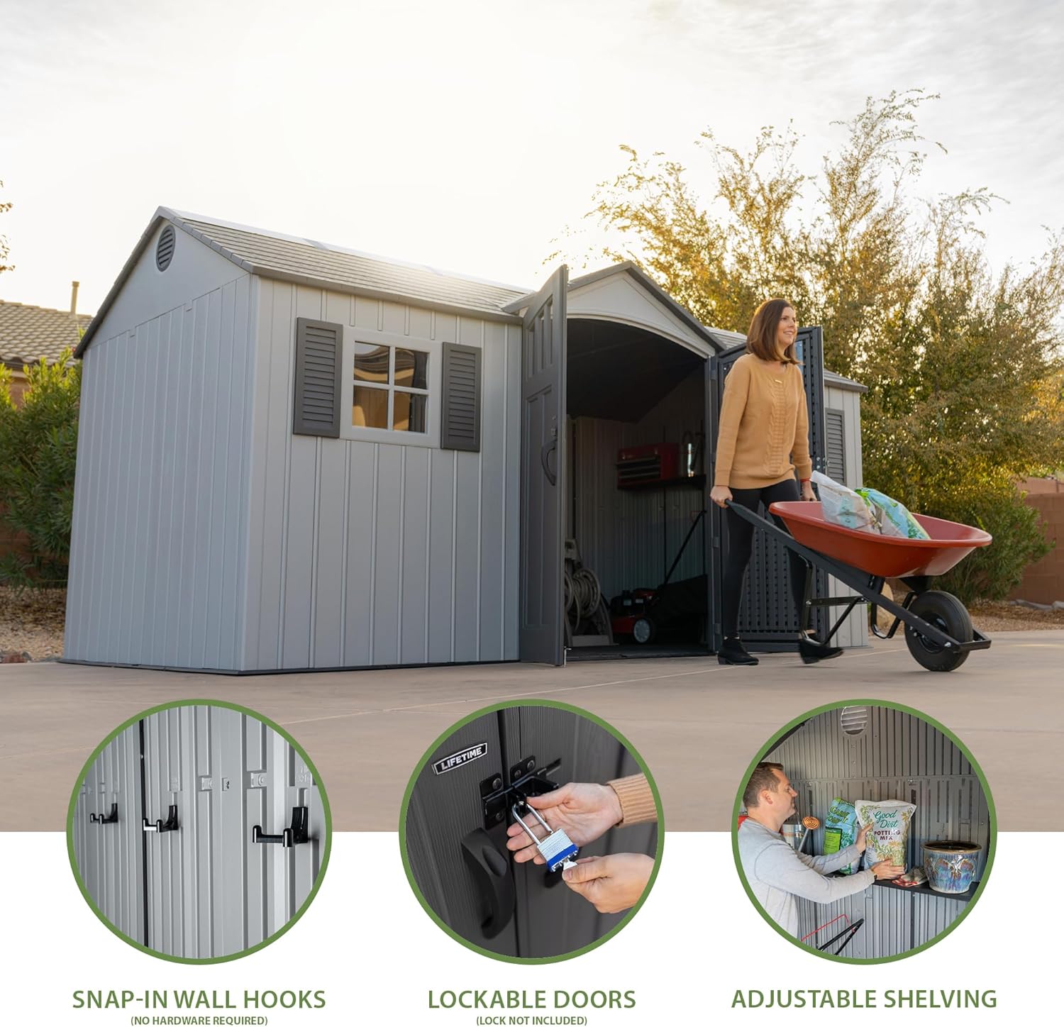 Step-by-step guide for Lifetime 15x8 shed review - complete tutorial