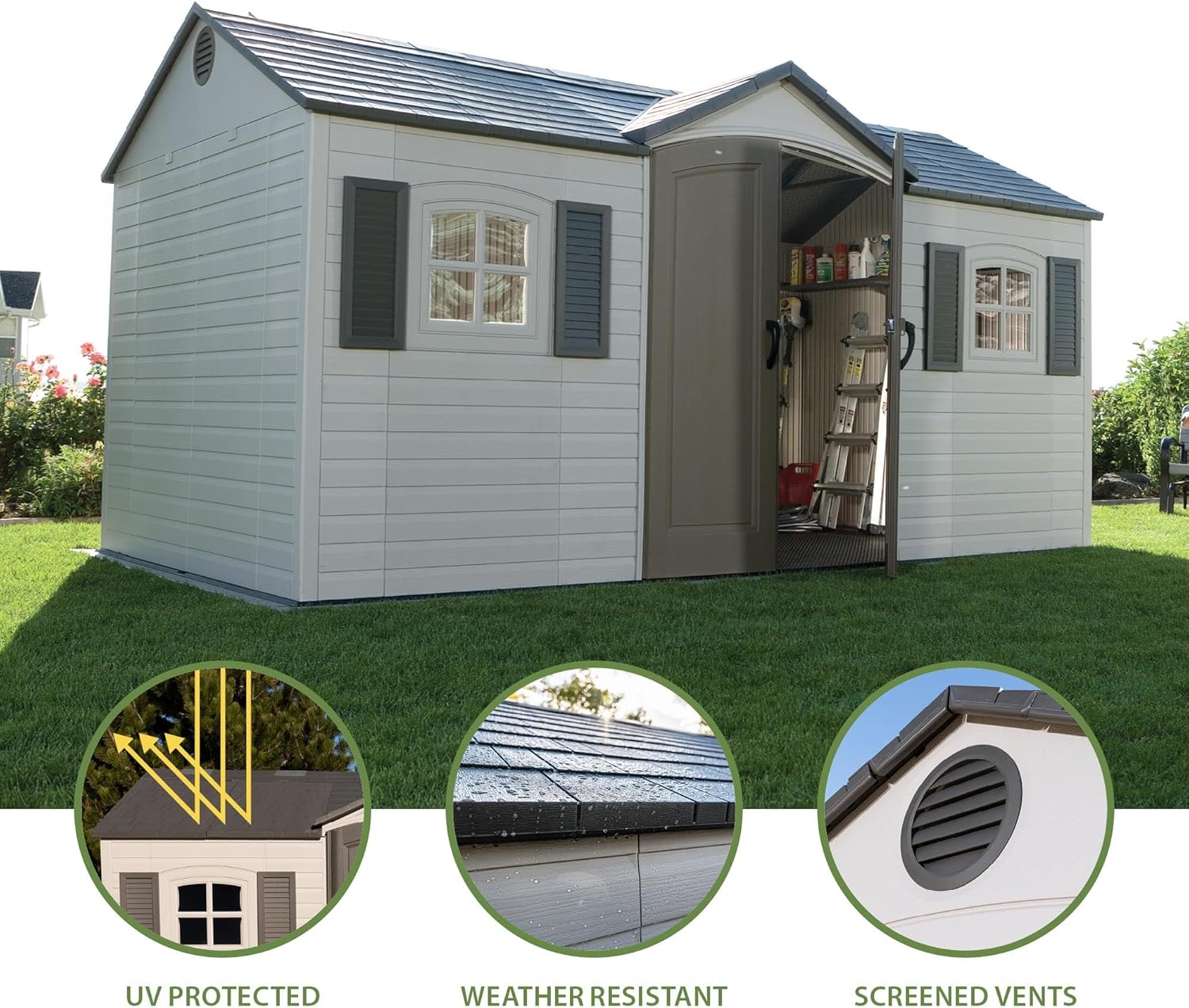 Lifetime 6446 shed review unboxing and complete package contents