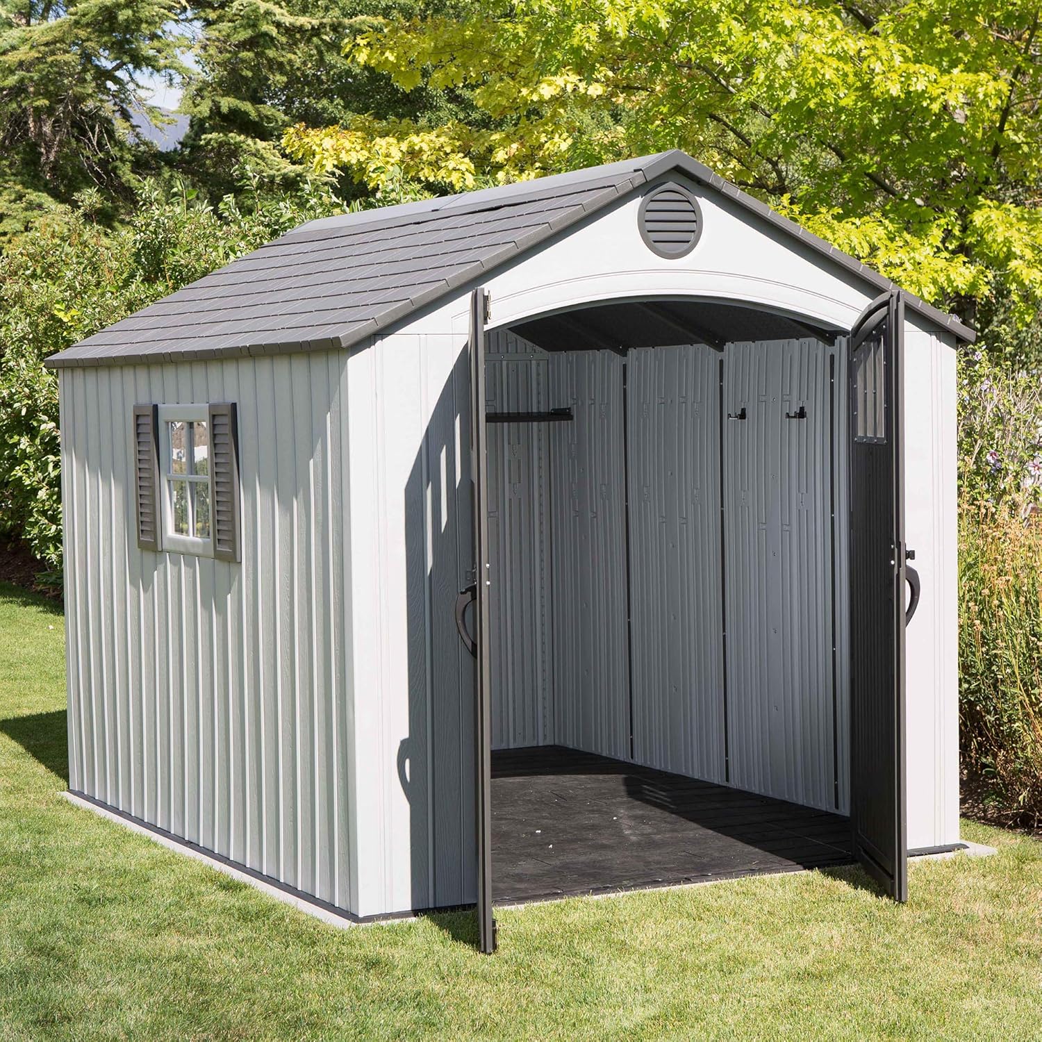 Reviews - Lifetime 8x10 Shed Review: Honest Pros & Cons Tested Lifetime 8x10 shed review unboxing and complete package contents